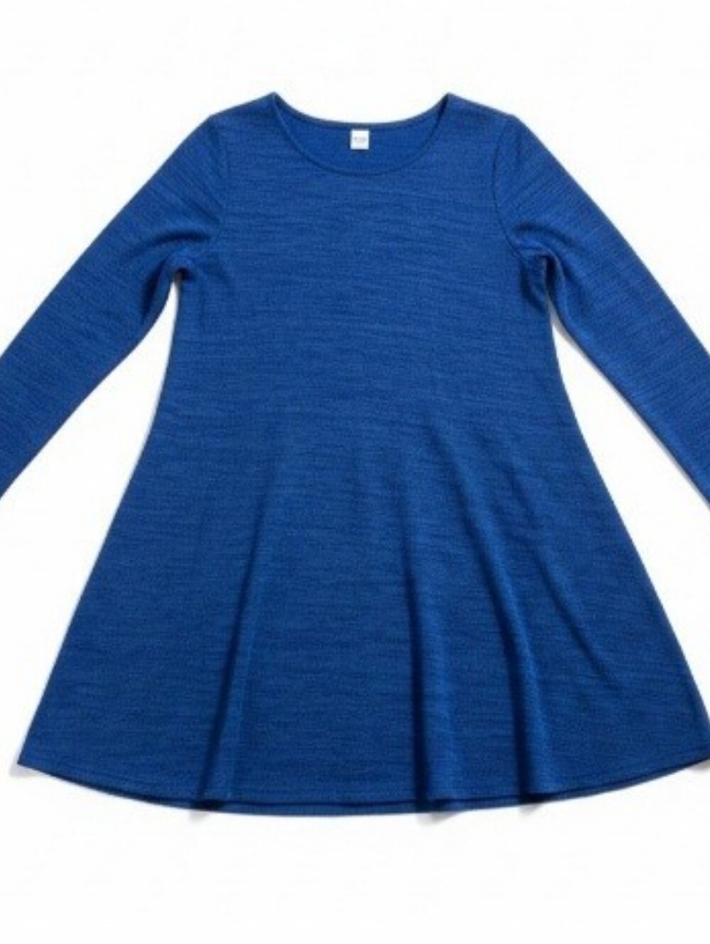 Old Navy Blue Jersey Knit Swing Shape Dress Size Medium